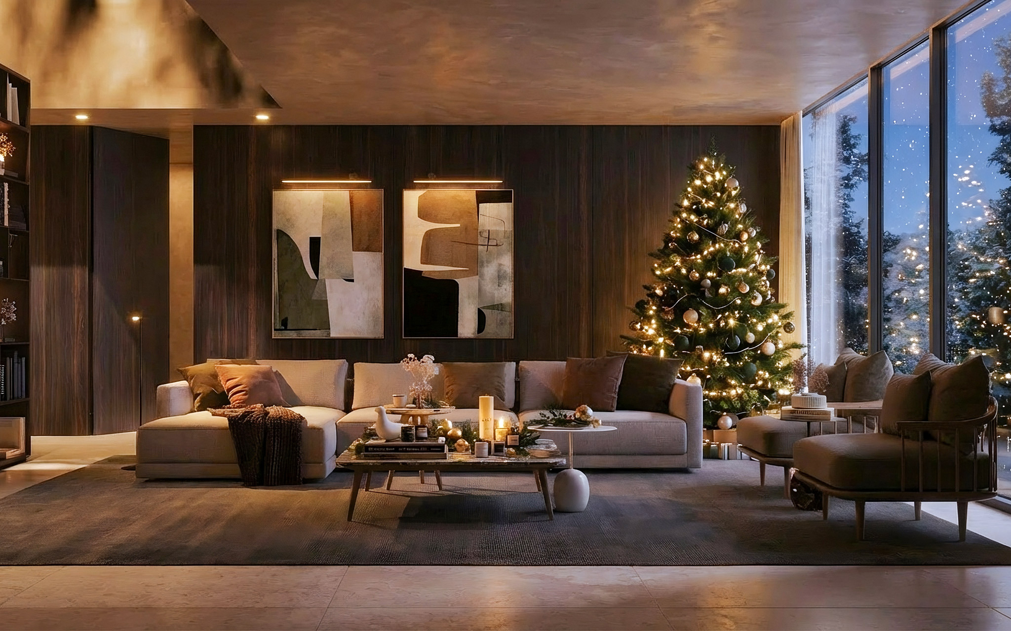 iluminação interior inverno 2025, candeeiros modernos, luz quente, ambientes acolhedores, iluminação difusa, iluminação decorativa, iluminação sala, soluções de luz Tralhão
